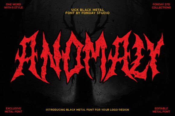 Anomaly Font: The Extreme Typeface for Heavy Branding