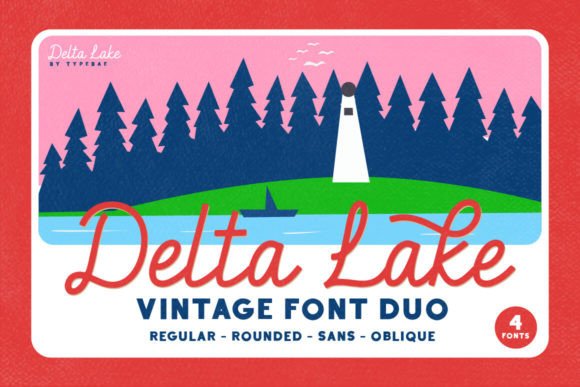 Delta Lake Font: A Brush Script with Elegant Flow