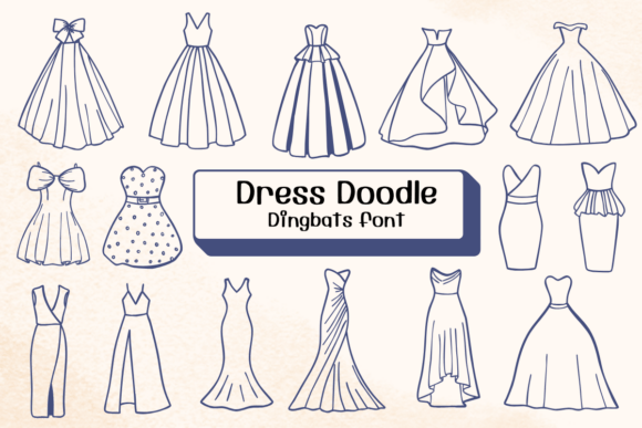 Dress Doodle: A Creative Font for Modern Designers