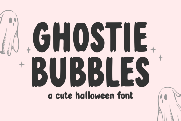 Ghostie Bubbles Font by Dreamink 7ntypes: A Playful Halloween Typeface
