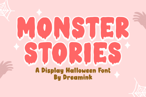 Monster Stories Font: A Playful Display Typeface for Halloween