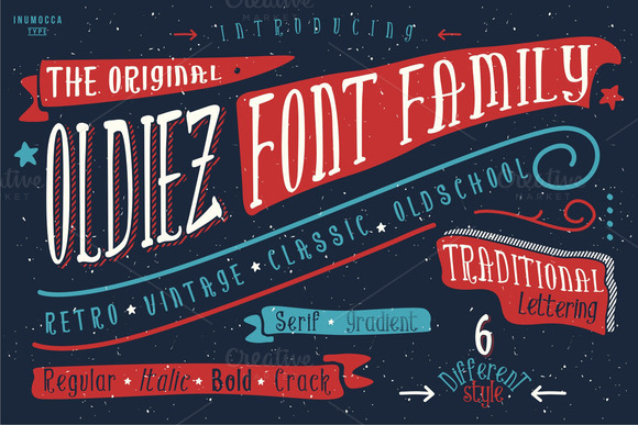 Oldiez Font Family: A Handmade Retro Vibe