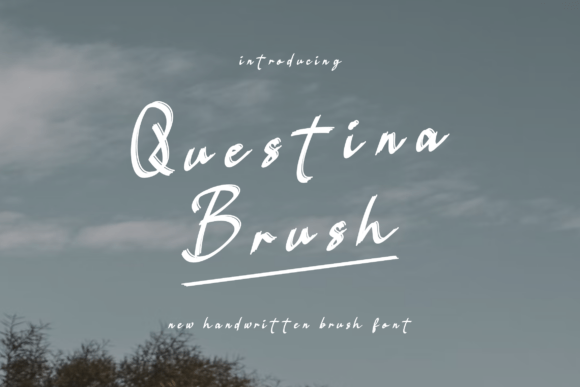 Questina Brush Font: A Raw, Textured Handwritten Typeface