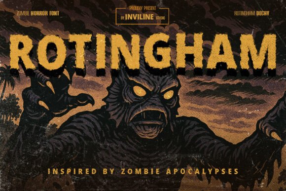 Rotingham Font: Embrace the Undead in Your Design