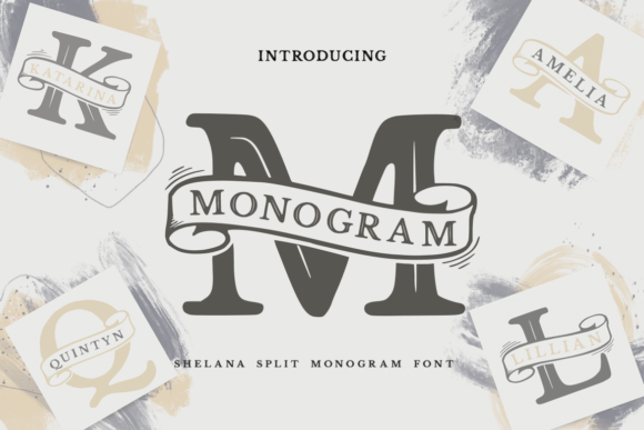 Shelana Split Monogram: A Vintage Serif with Modern Appeal