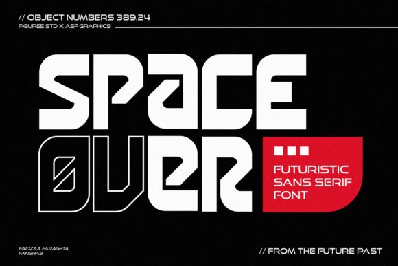 Space Over Font: A Futuristic Sans-Serif for Modern Designs