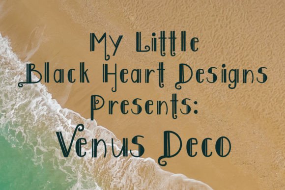 Venus Deco Font: A Handwritten Touch with Art Deco Elegance